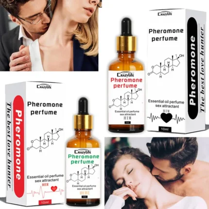 Pheromone Perfume Essential Oil For Women Men Long Lasting Natural Refreshing Fragrances Sexy Product 10ml V8X2