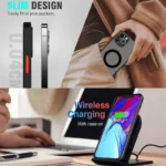 Matte Translucent Magnetic Case For Samsung Galaxy M05 M15 M35 M55 M55S M07 M17 For Magsafe Wireless Charge Skin Hard PC Cover - Image 3