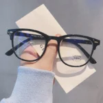 1Pcs/ 2Pcs Men Women Anti Blue Light Glasses Square Transparent Glasses Women PC Frame Daily Commuting Computer Glasses - Image 4