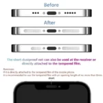 1-12Pcs Universal Metal Mesh Anti Dust Proof Adhesive Net Cover Sticker For IPhone 17 16 15 ProMax 16Plus Speaker Hole Anti-Dust - Image 2