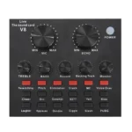 Audio Sound Card with Monitor Electric Guitar Live Broadcast Recording Computer Sound Sard PC Phone Phantom Power - Image 5