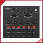 Audio Sound Card with Monitor Electric Guitar Live Broadcast Recording Computer Sound Sard PC Phone Phantom Power