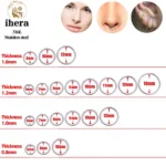 1/10PCS Stainless Steel Round Small Nose Ring Hoop 16G 18G 20G Hinged Segment Tragus Septum Cartilage Piercing Body Jewelry - Image 6