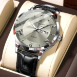 POEDAGAR Luxury Watch For Man Military Sport Leather Men Quartz Watch Waterproof Luminous Date Week Men's Watches Male Reloj+Box