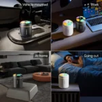 180ML Car Mini Aroma Diffuser Perfume Air Humidifier Essential Oil Purifier Aromatherapy Color Lights For Car Home Bedroom - Image 5