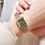 2025 Hot Brand Stainless Steel Strap Watch Women Luxury Gift Quartz Wristwatch Student Fashion Simple Square Quartz Watches - Image 4