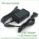 AC Power Adapter Charger For Sony HDR-CX110E HDR-CX115 HDR-CX130 HDR-CX130E HDR-CX150 HDR-CX150E HDR-CX160E HDR-CX170 - Image 3