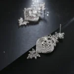 EMMAYA New Arrival Luxury Big Long Flower Pendant Drop Earrings With Shining CZ Brincos Bridal Women Wedding Party Jewelry - Image 4