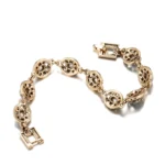 Wbmqda Charm Ethnic Wedding Bracelet Women 585 Antique Gold Boho Gray Crystal Bracelet Vintage Jewelry Russia Accessories - Image 5