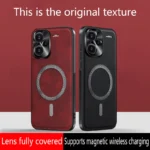 For Redmi Note 13 Pro+ Pro Plus Case Magnetic Elegant Leather Wear-Resistant Lens Fully Covered Non-Slip Grip Edge Cover Shell - Image 5