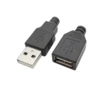 10Pcs USB Type A Connector Male Female 4 Pin Plug Socket With Black White Plastic Cover USB 2.0 Type-A Soldering DIY Kits - Image 3