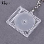 Blank Album Mini CD Case Keychain CD Player Keyring Peripheral Commemorative Album Key Holder For DIY Backpack Pendant - Image 4