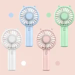 Portable Handheld Fan Small Cooling Fan USB Rechargeable Eyelash Eyelash Mute Cooler Handheld Fan Mini USB Rechargeable Desk - Image 4