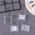Blank Album Mini CD Case Keychain CD Player Keyring Peripheral Commemorative Album Key Holder For DIY Backpack Pendant - Image 3