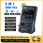FNIRSI DSO-TC4 Upgrade 3 in 1 Digital Oscilloscope 10MHz 48Ms/s Transistor Tester Electronics Component Tester USB Charger Tools