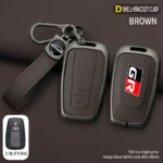 Zinc Alloy Car Key Case Cover Shell Auto Keychain Accessories For Toyota GR Prius Camry Corolla CHR C-HR RAV4 Land Cruiser Prado - Image 5