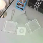 1 PCS Blank Album Mini CD Case Key Chain For DIY Backpack Hanging Decor Keychain Pendant - Image 4