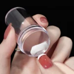 Nail Stamping Plates Pure Clear Jelly Nails Art Stamper Scraper Set Print Silicone Marshmallow Design Manicure Accessories Tool