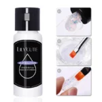 LILYCUTE 20ml Nail Liquid Slip Solution for Acrylic Gel Quick Extension SoakOFF UV Gel Nail Polish Nail Art Manicure Design Tool