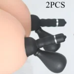 2PC Nipple Massager Vibrator Stimulates Breasts Sucking Device Female Nipple Vibrator Flirts Adult Toys