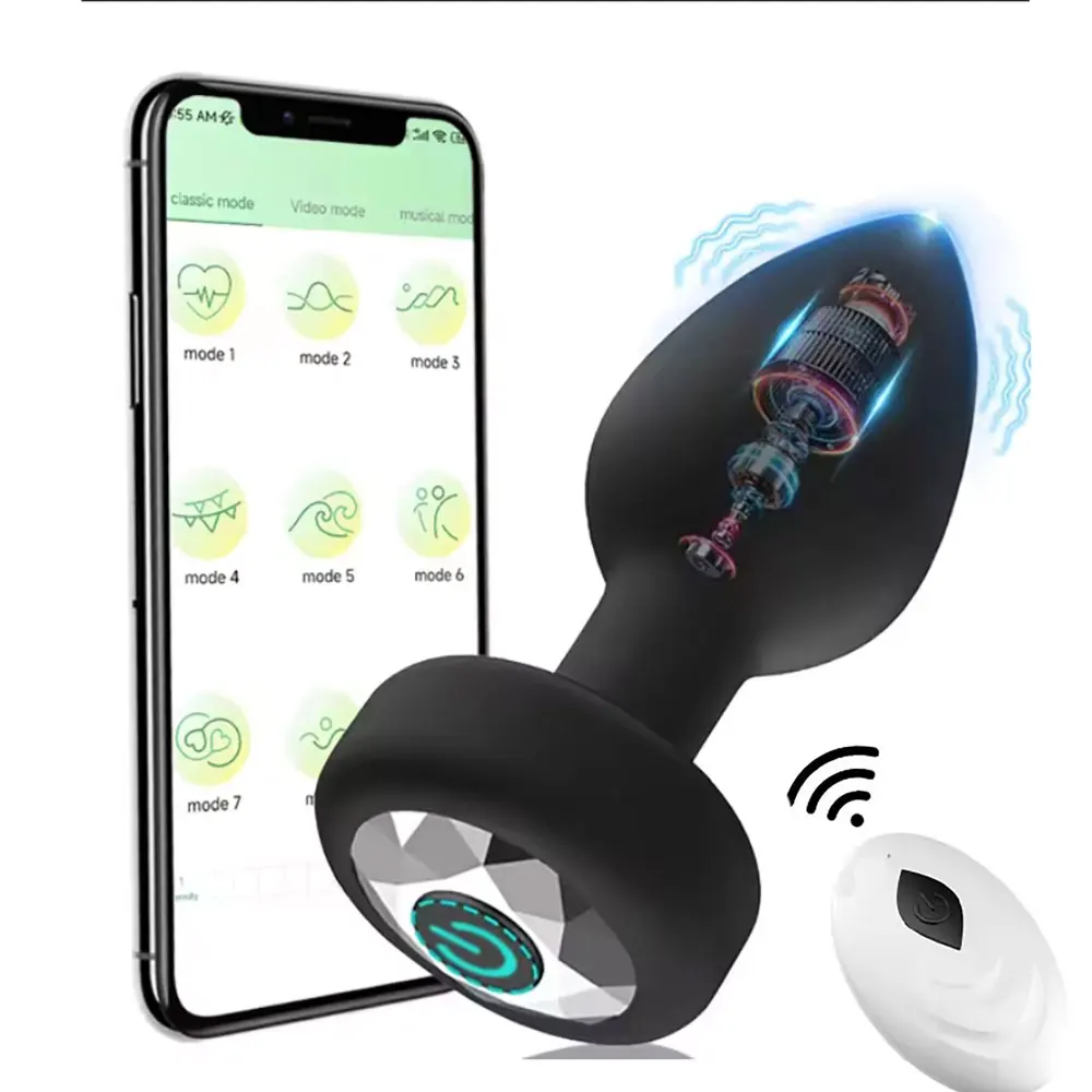kf-S489ed91945be4502aad37279ab01ed15o Anal Vibrator Wireless Remote Control Butt Plug Men Prostate Massager Female Vagina Masturbator for Adult Sex Toys Women Men Gay - Image 1