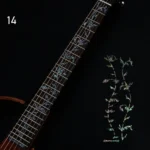 Instrument Decorations Electric Guitar Parts Cross Inlay Decals Fretboard Sticker Guitarra Accessories Ultra Thin Stickers