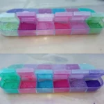 12 Grids Mirror Effect Mermaid Nail Powder Holographic Pearl Chrome Pigment Fine Glitter Dipping Powder Nail Crafts Supplies - Image 6