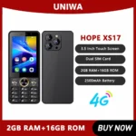 UNIWA HOPE XS17 4G Touch Screen Keypad Phone 3.5 Inch Android 8.1 Dual SIM Card 2GB RAM+16GB ROM 2500mAh Cellphone Whatsapp GPS