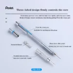 Japan Pentel Graph Gear Drafting Metal Mechanical Pencil PG515 Drawing Automatic Pencil 0.3/0.5/0.7/0.9mm School Stationery - Image 2