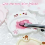 Cartoon Pig Color Palette Nail Art Mixing Color Drawing 1pcs Pallet Gel Nail Polish Painting Board Color Palette Manicure Tools - Image 2