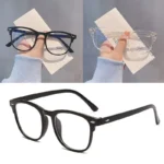 Glasses Ultralight Retro Transparent Frame Plain Men Women Anti Blue Light Glasses Party Decorate Eyeglasses Fake Glasses - Image 2