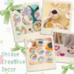 GATYZTORY Punch Needle Coaster Kit Easy Art Coasters Kits for Beginners DIY Tufted Rug Pads with Adhesive Felt Yarns Embroidery - Image 6