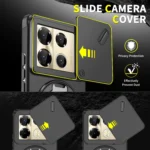 Slide Lens protect Armor Phone Case For Infinix Note 40 Pro Plus Car Magnetic Holder Cover for Infinix Note40 Pro + 4G 5G Funda - Image 2