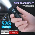 High Power Rechargeable Flashlight，5 Modes，Powerful Super Bright Mini Torch，Emergency Spotlight With Pen Clip Tail Magnet - Image 2