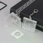 1 PCS Blank Album Mini CD Case Key Chain For DIY Backpack Hanging Decor Keychain Pendant - Image 5