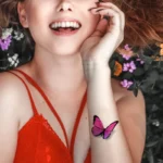 15 Pcs Butterfly Temporary Tattoos for Women Flower Fake Tattoo Waterproof Disposable Realistic Tattoo Stickers Body Makeup - Image 3