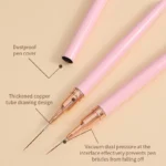 5 Pieces Set Liner Brush for Nail Art Painting,Fine Liner Brushes for Nails,Liner Nail Brush Set for Acrylic - Image 5