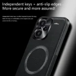 For Redmi Note 13 Pro+ Pro Plus Case Magnetic Elegant Leather Wear-Resistant Lens Fully Covered Non-Slip Grip Edge Cover Shell - Image 4