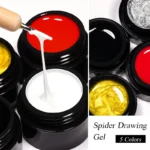 MEET ACROSS 5ml Spider Drawing Gel Nail Polish Black White Red UV Painting Outline Gel Varnish Nail Art All For Manicure Design - Image 2