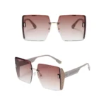 Square Frameless Retro Sunglasses for Women Fashion Vintage Glasses Men Luxury Trend Brand Designer Shades Eyewear - Image 6