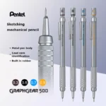 Japan Pentel Graph Gear Drafting Metal Mechanical Pencil PG515 Drawing Automatic Pencil 0.3/0.5/0.7/0.9mm School Stationery