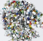 40 colors Mix Sizes Crystal Clear AB Non Hotfix Flatback Rhinestones Nail Art Rhinestones For 3D Nail Art Decoration glitter - Image 4