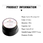 MEET ACROSS 5ml Spider Drawing Gel Nail Polish Black White Red UV Painting Outline Gel Varnish Nail Art All For Manicure Design - Image 6