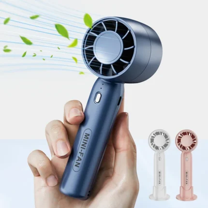 2025 New 400mAh Portable 3 Speeds Adjustable High Speed Fans Super Powerful Air Duster Rechargeable Mini Usb Handheld Turbo Fan