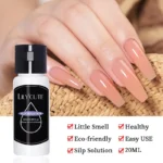 LILYCUTE 20ml Nail Liquid Slip Solution for Acrylic Gel Quick Extension SoakOFF UV Gel Nail Polish Nail Art Manicure Design Tool - Image 2