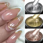 8ml Metallic Painting Gel Nail Polish Gold Silver Pink Nail Art Mirror Drawing Gel Semi Permanent UV LED Varnish Manicure Nails - Image 2