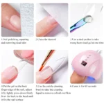 Solid Nail Tips Gel 10ml Transparent UV LED Function Gel Glue Adhesive Fake Nails Nail Extension Gel Soak Off Nail Art Varnish - Image 6