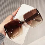 New Borderless Square Sunglasses Women's Brand Designer Fashion Sun Glasses Women Outdoor Driving Eyewear UV400 Oculos De Sol