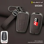 Zinc Alloy Car Key Case Cover Shell Auto Keychain Accessories For Toyota GR Prius Camry Corolla CHR C-HR RAV4 Land Cruiser Prado - Image 6
