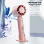 2025 New 400mAh Portable 3 Speeds Adjustable High Speed Fans Super Powerful Air Duster Rechargeable Mini Usb Handheld Turbo Fan - Image 4